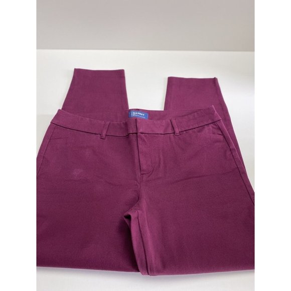 Old Navy Pixie Mid Rise Pants Size 12 Ladies Navy Blue New - Picture 2 of 12